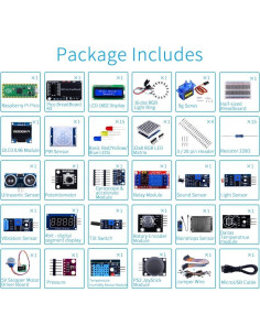 Kit de Programación Micro Python GeeekPi para Raspberry Pi Pico 2