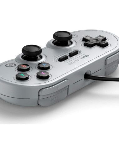 Controlador USB 8Bitdo Sn30 Pro Gris para Switch y PC