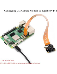 Cable Flexible CSI FPC Oficial Wonrabai 20cm 22Pin a 15Pin 2