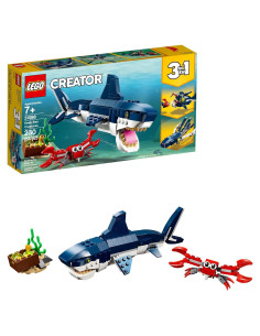 LEGO Creator 3 en 1 Criaturas Marinas 31088 - Tiburón, Cangrejo, Calamar