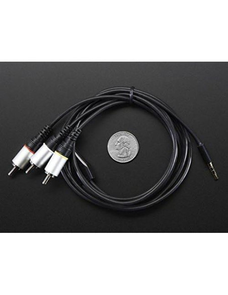 Cable A/V RCA Adafruit 2881 para Raspberry Pi 152 cm Cable A/V RCA Adafruit 2881 para Raspberry Pi 152 cm