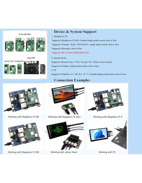 Pantalla Táctil IPS 5" UeeKKoo 1024x600 Resistiva