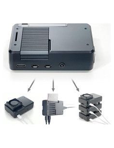 Caja Multi-Funcional ElectroCookie para Raspberry Pi 4 - Enfriamiento Pasivo y Activo