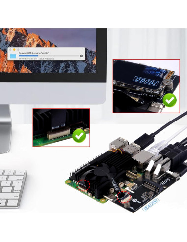 Adaptador Micro HDMI a HDMI GeeekPi para Raspberry Pi 5