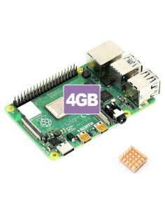 Accesorio Waveshare Raspberry Pi 4B 4GB RAM 4K Doble Salida