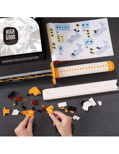 Conjunto de Espada Demoníaca Zenitsu 956 Piezas con Funda