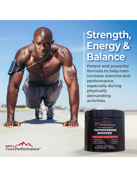 Suplemento Aumentador de Testosterona Men's PeakPerformance - 90 Cápsulas