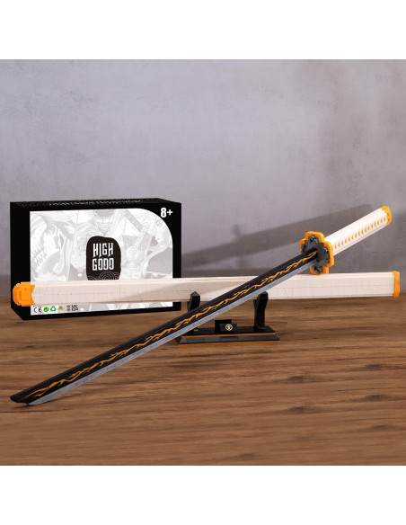 Conjunto de Espada Demoníaca Zenitsu 956 Piezas con Funda