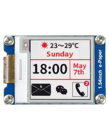Módulo de Pantalla E-Ink 1.54" Waveshare 200x200 SPI
