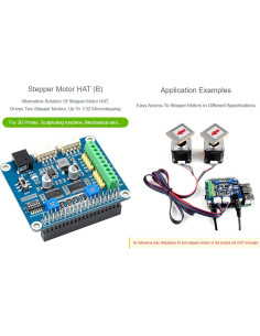 Controlador de Motor Paso a Paso HAT HR8825 para Raspberry Pi 2