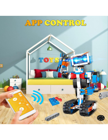 Kit de Robot OKK STEM 635 Piezas Control Remoto y APP