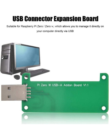 Placa de Expansión USB Zerone para Raspberry Pi Zero W 8x2.8cm Placa de Expansión USB Zerone para Raspberry Pi Zero W 8x2.8cm