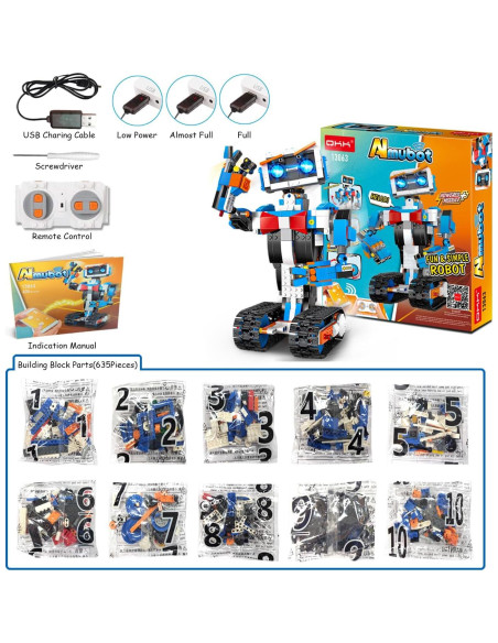 Kit de Robot OKK STEM 635 Piezas Control Remoto y APP