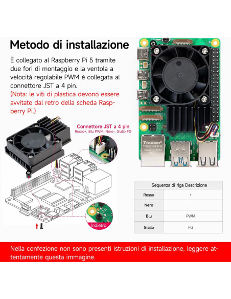 Enfriador Yahboom para Raspberry Pi 5 con Ventilador PWM