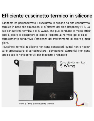 Enfriador Yahboom para Raspberry Pi 5 con Ventilador PWM