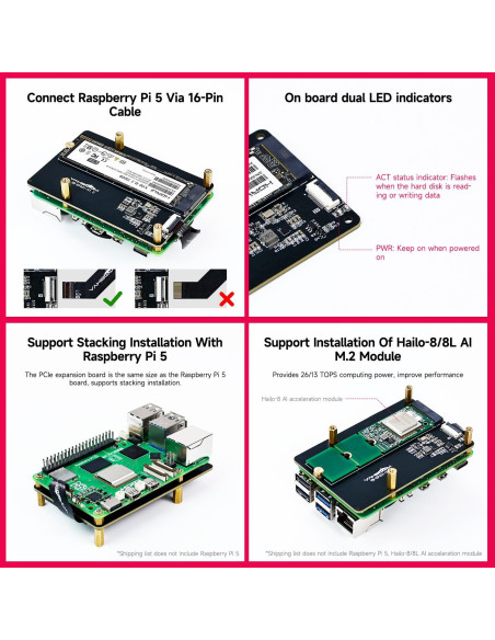 Enfriador Yahboom para Raspberry Pi 5 con Ventilador PWM