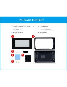 Pantalla Táctil e-Paper UeeKKoo 5.40 cm 250x122 píxeles 2