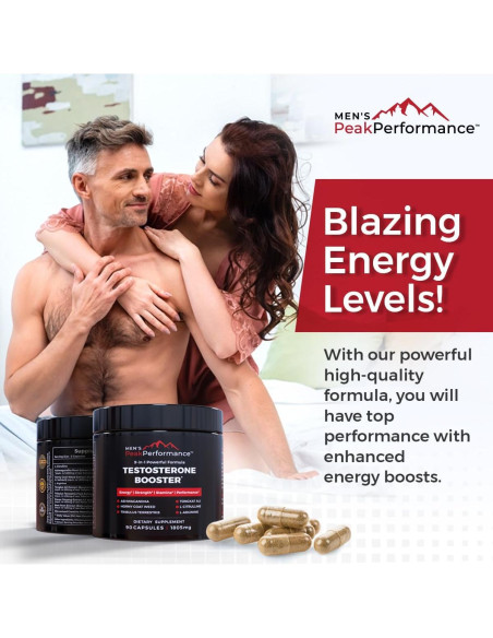 Suplemento Aumentador de Testosterona Men's PeakPerformance - 90 Cápsulas