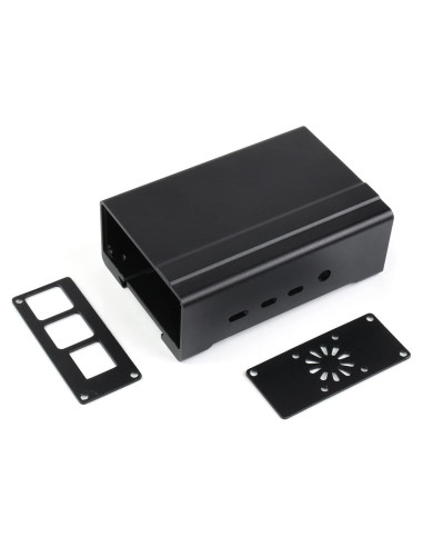 Caja de Aluminio para Riel DIN Waveshare Raspberry Pi 4