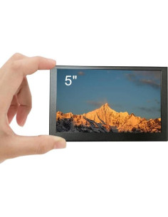 Monitor portátil LESOWN 5" IPS HD 800x480 HDMI metálico 2