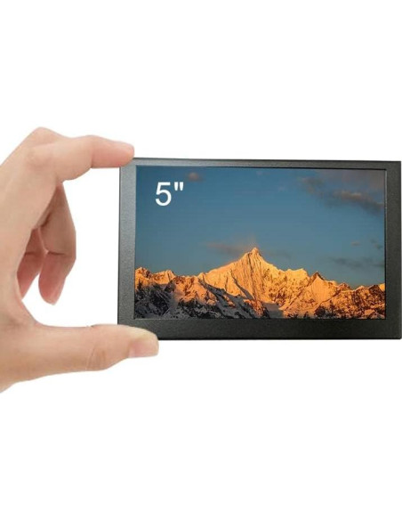 Monitor portátil LESOWN 5" IPS HD 800x480 HDMI metálico
