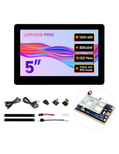 Pantalla Táctil Capacitiva 5" Waveshare 5DP-CAPLCD-B HDMI