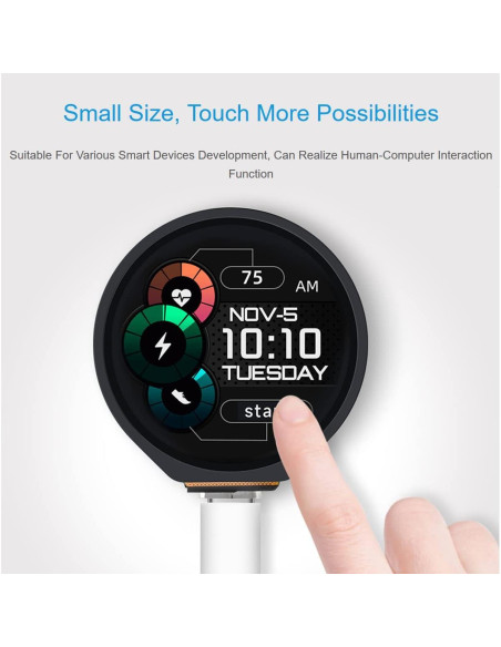 Pantalla Táctil Capacitiva 1.28" Waveshare RP2040 240x240 IPS