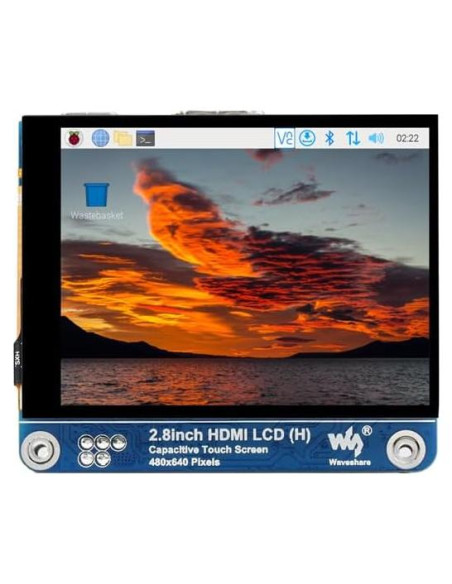 Pantalla LCD táctil capacitiva Spotpear 2.8" HDMI 480x640
