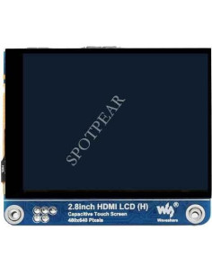 Pantalla LCD táctil capacitiva Spotpear 2.8" HDMI 480x640 2