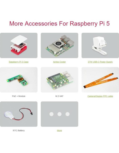 Kit de Inicio Raspberry Pi 5 con Enfriador y Accesorios