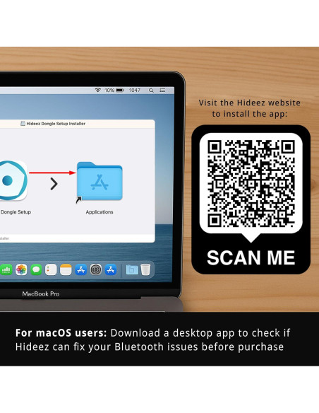 Adaptador USB Bluetooth Hideez 4.0 para PC y Mac - Blanco