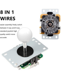 Kit de Cabina de Juegos Arcade EG STARTS con Joystick y LED 2