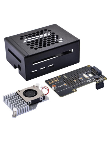 Caja de Metal GeeekPi con Enfriador Activo para Raspberry Pi 5