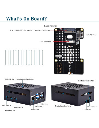 Caja de Metal GeeekPi con Enfriador Activo para Raspberry Pi 5