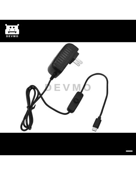 Fuente de Alimentación DEVMO 5V 3A USB-C con Interruptor