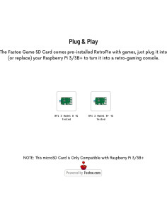 Tarjeta microSD 128GB Fastoe RetroPie para Raspberry Pi 3/3B+ 2