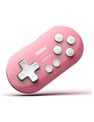 Controlador Bluetooth Mini 8Bitdo Zero 2 Rosa para Switch y PC