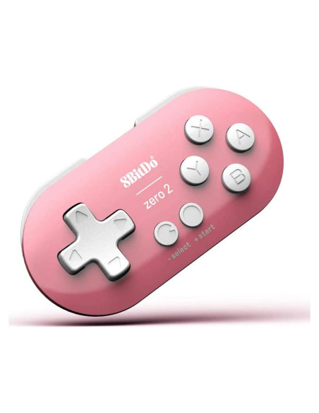 Controlador Bluetooth Mini 8Bitdo Zero 2 Rosa para Switch y PC