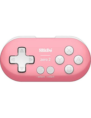 Controlador Bluetooth Mini 8Bitdo Zero 2 Rosa para Switch y PC
