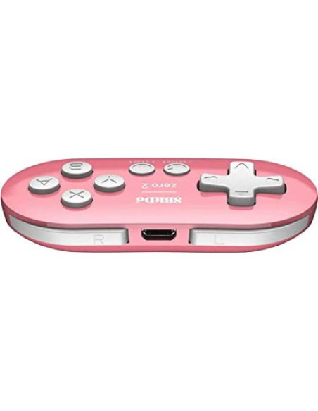 Controlador Bluetooth Mini 8Bitdo Zero 2 Rosa para Switch y PC