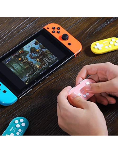Controlador Bluetooth Mini 8Bitdo Zero 2 Rosa para Switch y PC