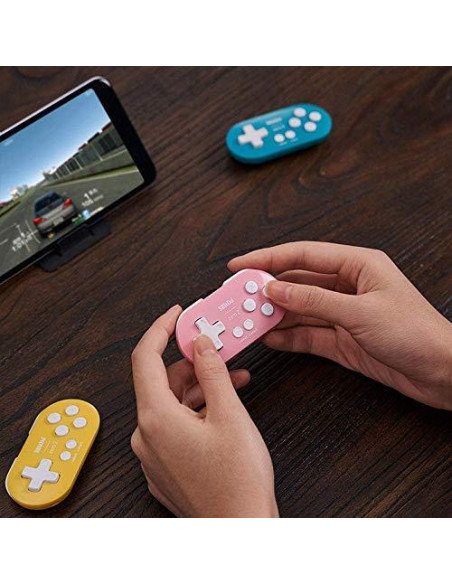 Controlador Bluetooth Mini 8Bitdo Zero 2 Rosa para Switch y PC