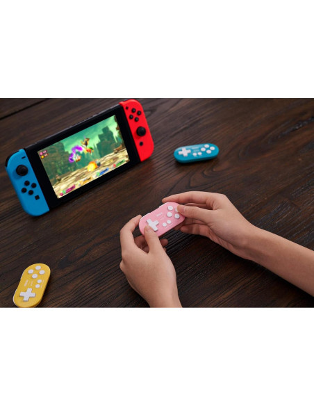 Controlador Bluetooth Mini 8Bitdo Zero 2 Rosa para Switch y PC