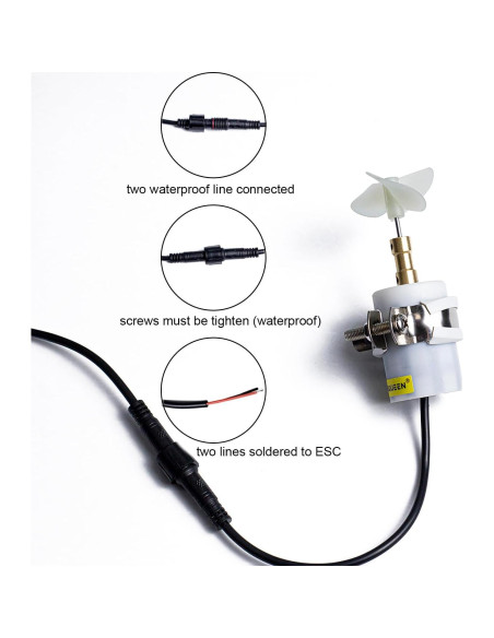 Propulsor Submarino ApisQueen BM70 8.4V 22W IP68 CCW