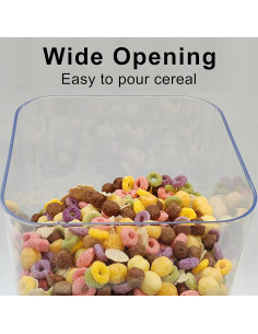 Dispensador de Cereal 5L Negro - Organizador de Cocina 2