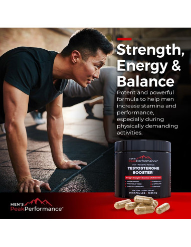 Suplemento Aumentador de Testosterona Men's PeakPerformance - 90 Cápsulas