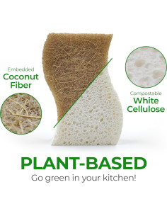 Esponjas de Cocina Ecológicas AIRNEX - 12 Unidades Biodegradables 2