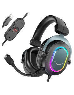Auriculares Gaming FIFINE AmpliGame H6 USB 7.1 RGB para PC