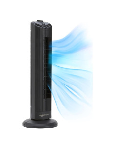 Ventilador de Torre Oscilante Amazon Basics 71.12 cm 35W Negro