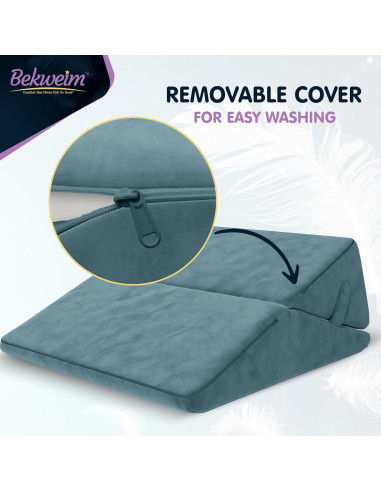 Cojín en Cuña Ajustable Bekweim para Alivio de Espalda y Reflujo